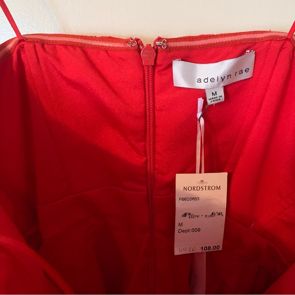 Adelyn Rae red strapless high low lace dress - Picture 5 of 11